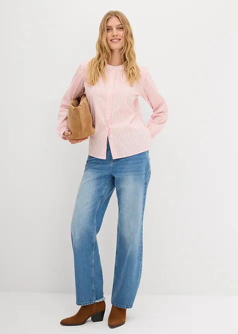 Blus av ren bomull, bonprix