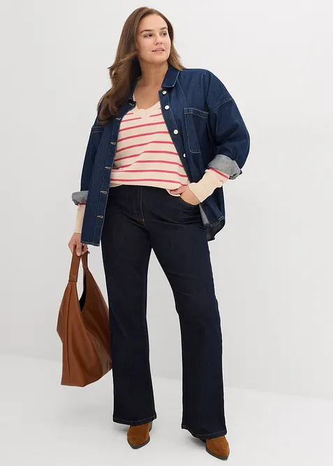 Tröja av bomullsmix, bonprix