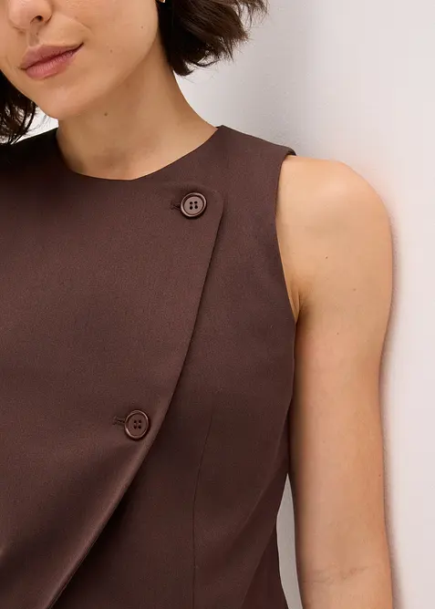 Väst av mjuk viskosmix, bonprix