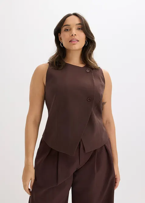 Väst av mjuk viskosmix, bonprix