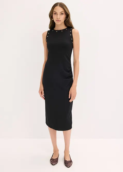 Midiklänning med nitar, bonprix