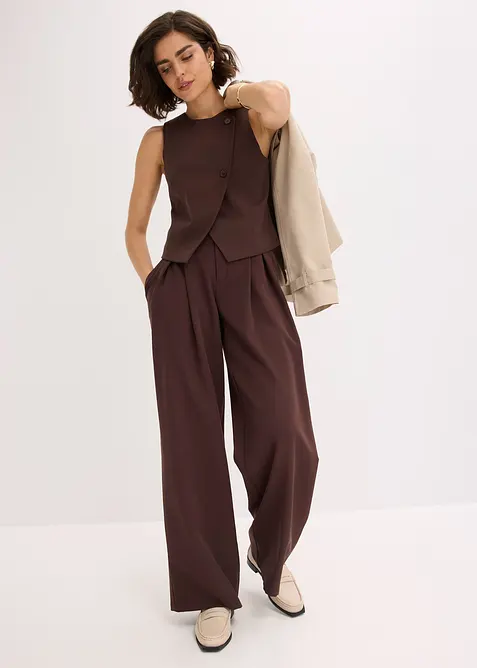 Väst av mjuk viskosmix, bonprix