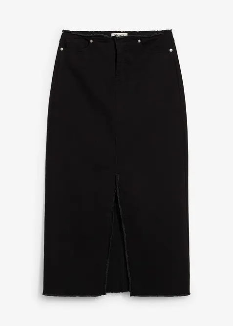 Twillkjol med fransar, bonprix