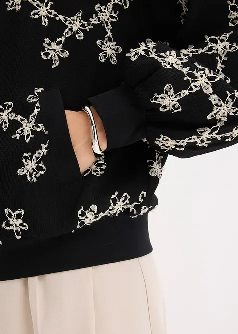 Blusjacka med broderi, bonprix