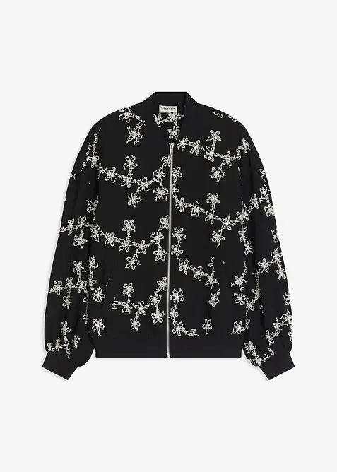 Blusjacka med broderi, bonprix