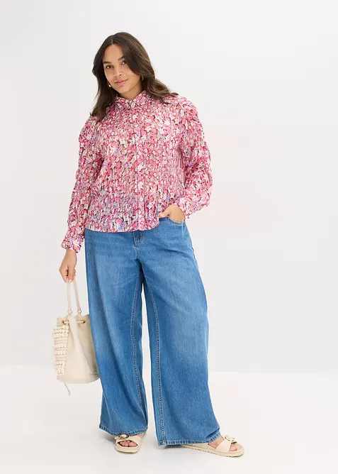 Blus med glittrande effekter, bonprix