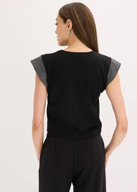 Topp med axelvaddar, bonprix