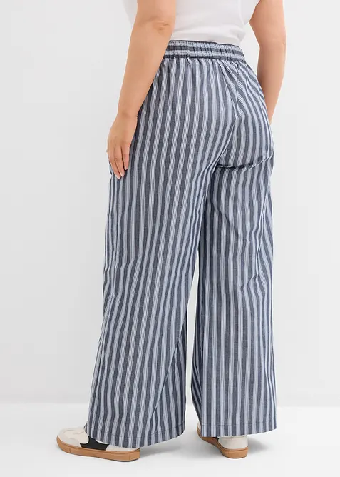 Palazzobyxa av ren bomull, bonprix