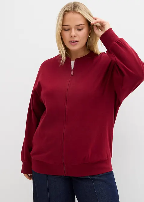 Sweatjacka i bomull, bonprix