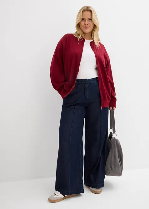 Sweatjacka i bomull, bonprix