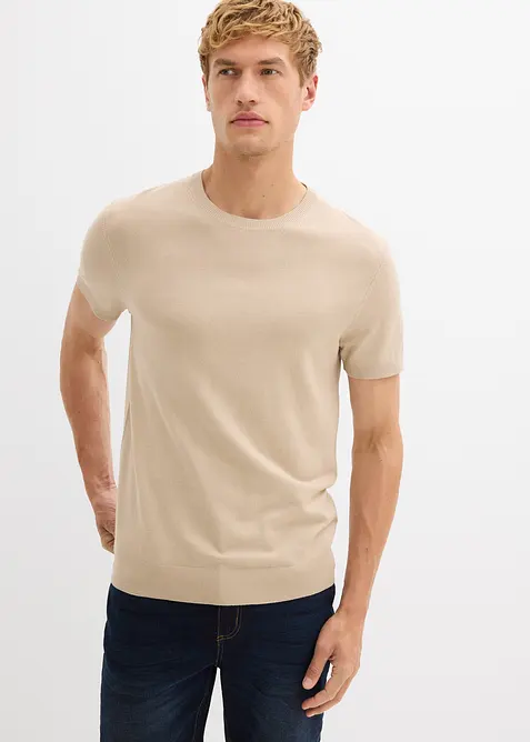 Stickad T-shirt, bonprix