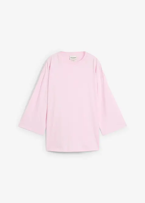 Utställd topp med silke, bonprix