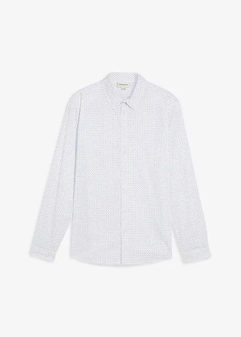 Business-skjorta med minimönster, Slim Fit, bonprix