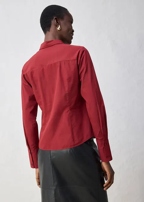 Skjortblus med silke, bonprix