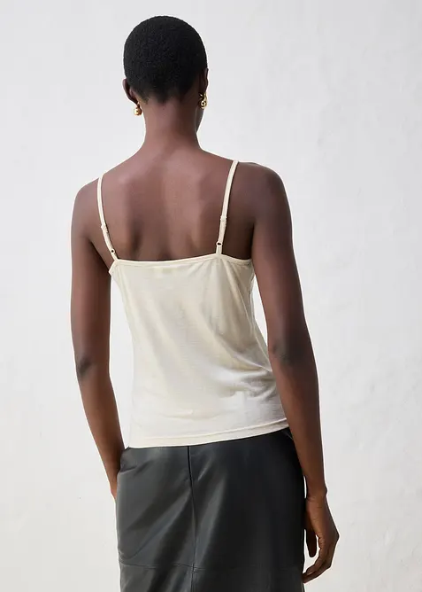 Linne med ull och spets, bonprix