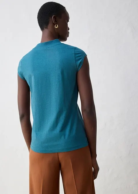 Topp med silke, bonprix