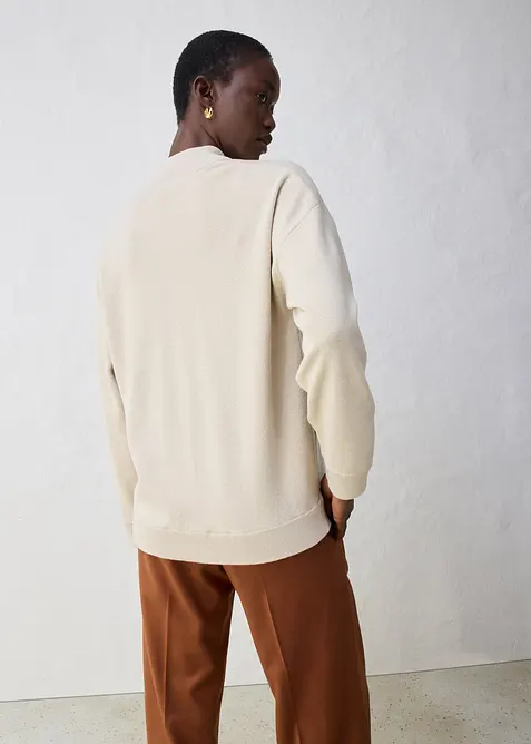 Oversizecardigan med merinoull, bonprix