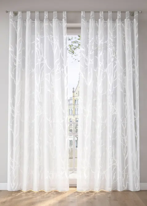 Gardin med burnout-m&ouml;nster (1-pack), bonprix