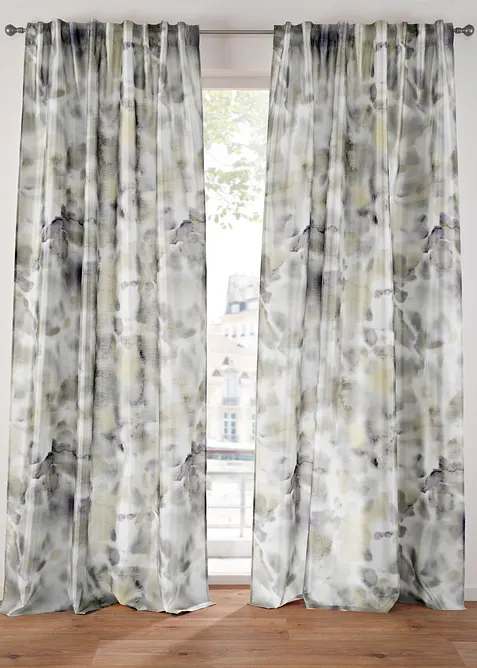 M&ouml;nstrad gardinl&auml;ngd (1-pack), bonprix