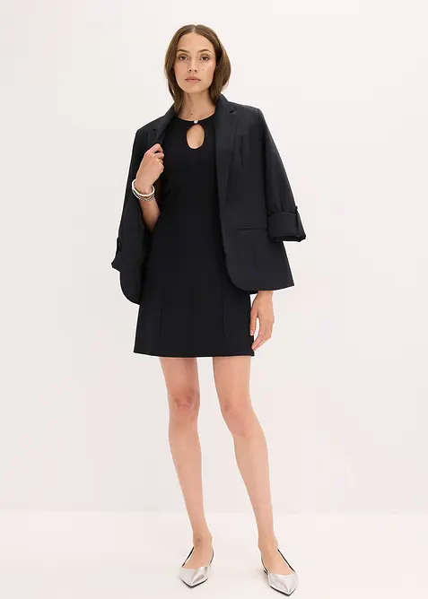 Miniklänning med prydnadsknapp, bonprix