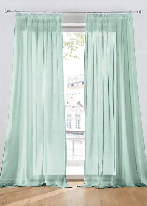 Gardin med lätt batiststruktur (1-pack), bonprix