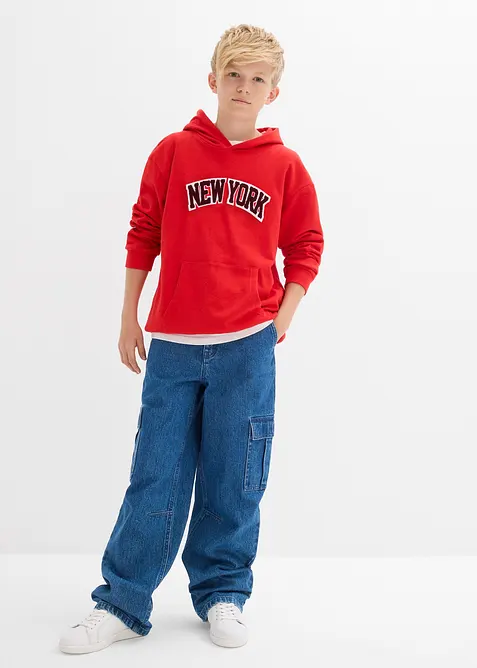 Luvtröja av ren bomull, bonprix