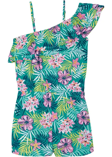 One shoulder-jumpsuit i ekologisk bomull för barn, bonprix