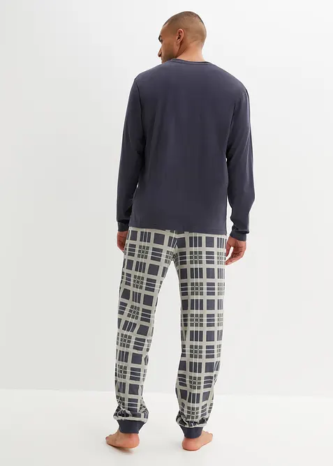 Långärmad pyjamas i ekologisk bomull, bonprix