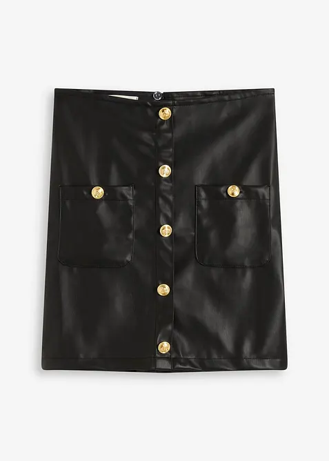 Kjol i skinnimitation, bonprix