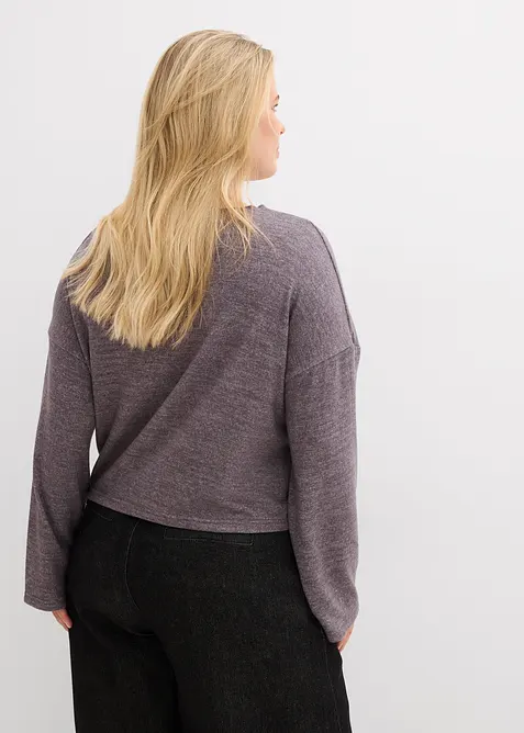 Ribbstickad cardigan, bonprix