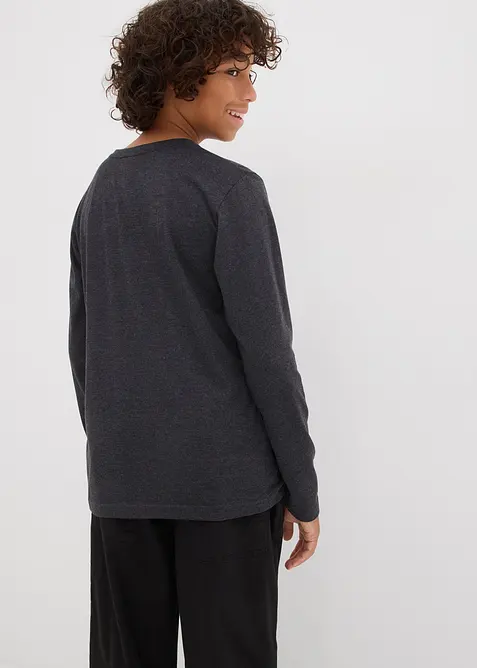 Långärmad tröja med tryck för barn, bonprix