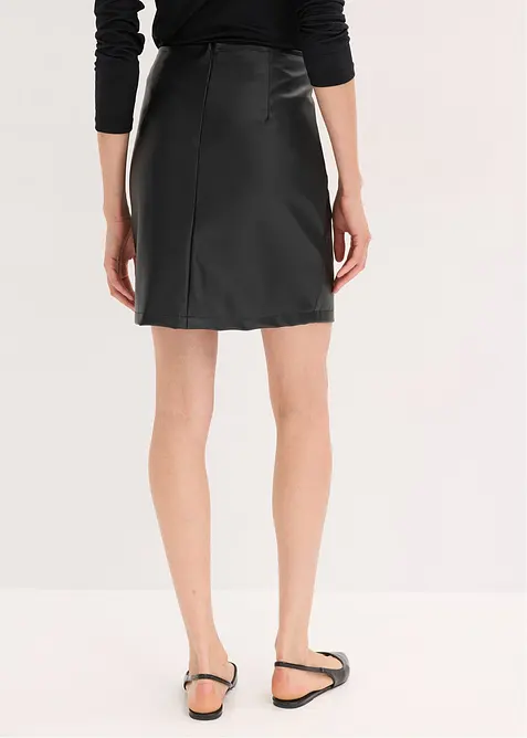 Kjol i skinnimitation, bonprix