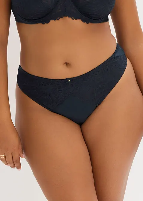 Maxistringtrosa i ett glansigt material (2-pack), bonprix