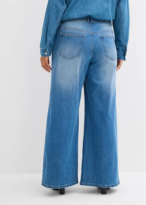 Wide Leg Jeans Mid Waist, bonprix