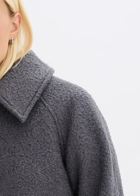 Blusjacka i mjuk bouclé, bonprix