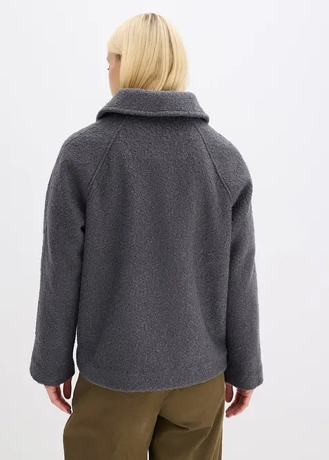 Blusjacka i mjuk bouclé, bonprix