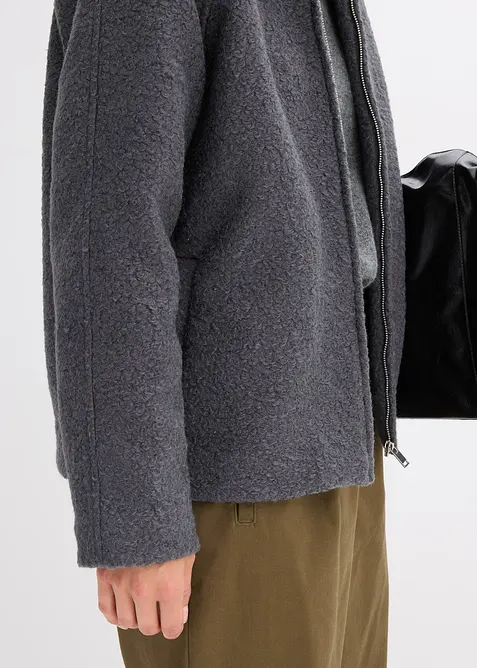 Blusjacka i mjuk bouclé, bonprix