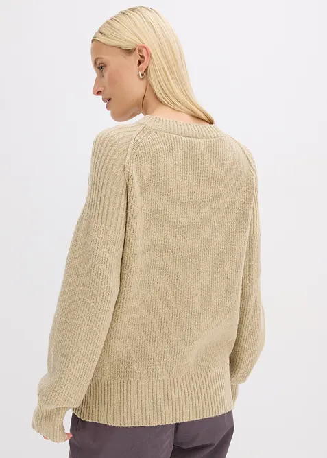 Tröja med V-ringning, bonprix