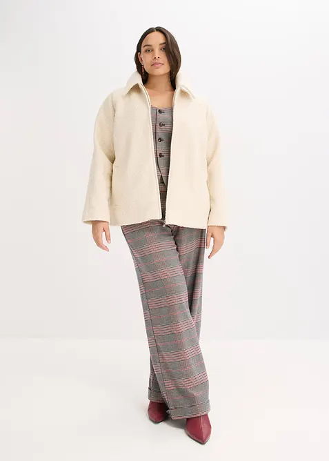 Blusjacka i mjuk bouclé, bonprix