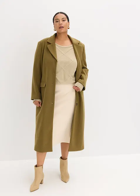 Tröja med flätmönster, bonprix