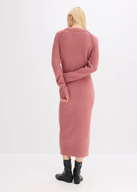 Stickad klänning, bonprix