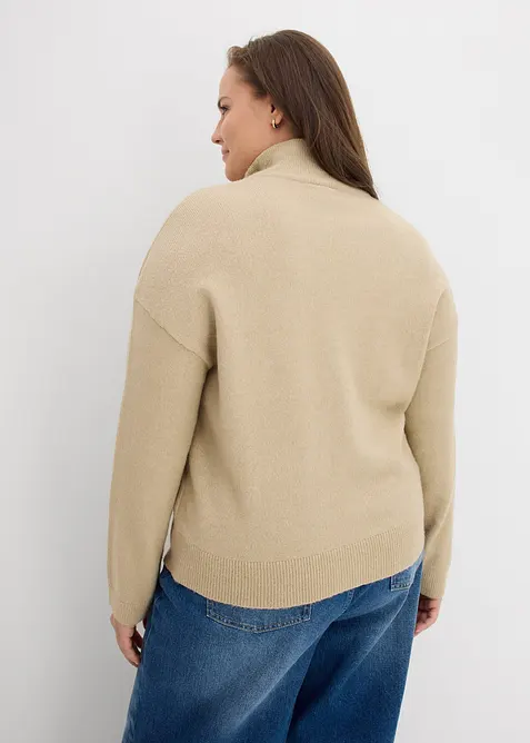Cardigan med dragkedja, bonprix