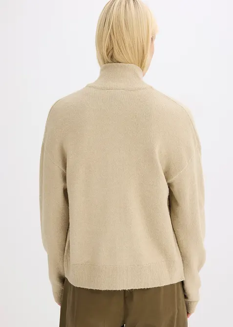 Cardigan med dragkedja, bonprix