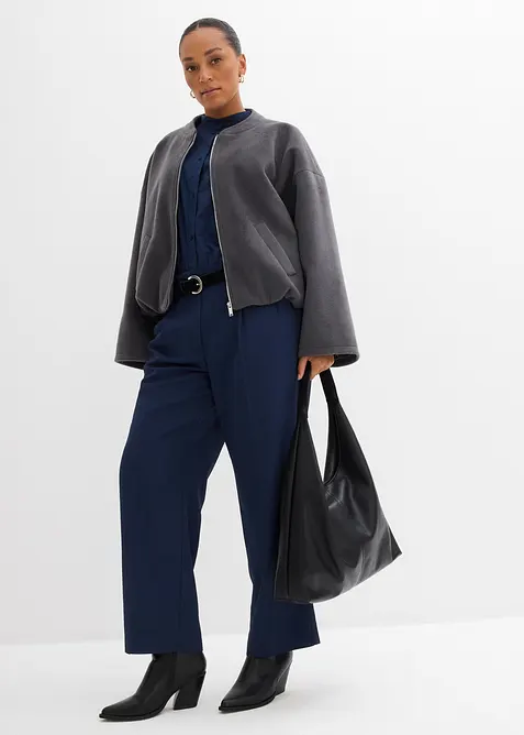 Blusjacka med ballongformad nederkant, bonprix