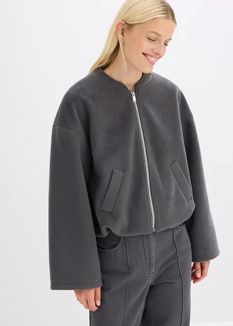 Blusjacka med ballongformad nederkant, bonprix