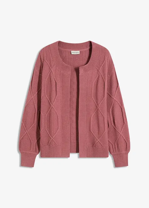 Cardigan med fl&auml;tm&ouml;nster, bonprix