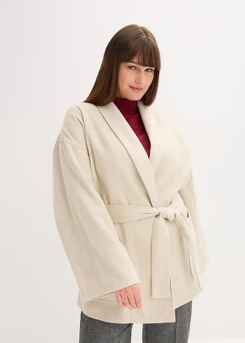 Jacka med yllelook, bonprix