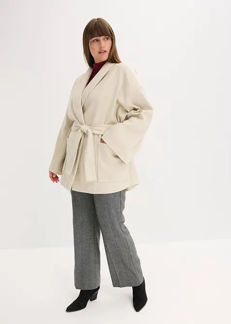 Jacka med yllelook, bonprix