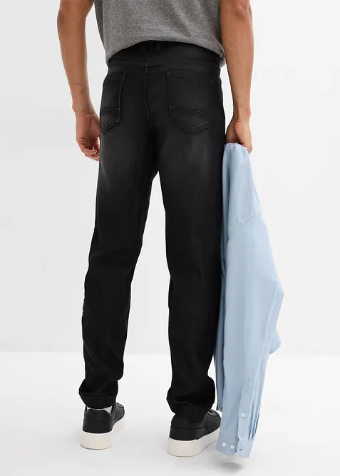 Mjuka dra på-jeans, Straight, bonprix