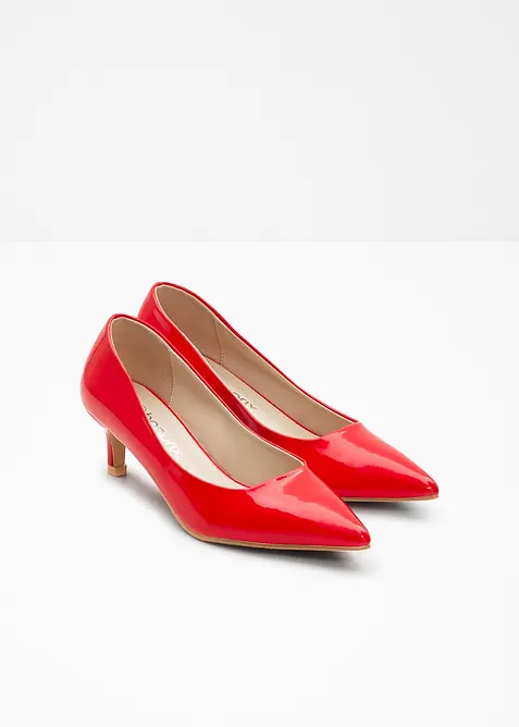 Pumps i lackmaterial, bonprix